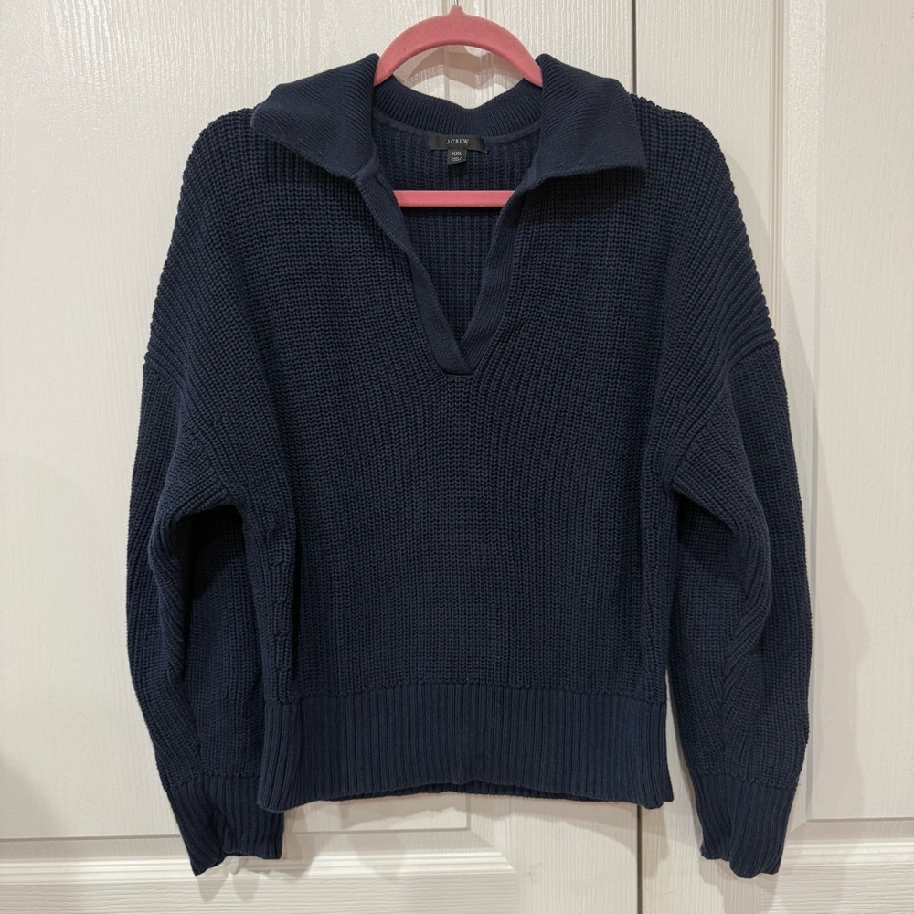 J. Crew Cotton Polo Sweater